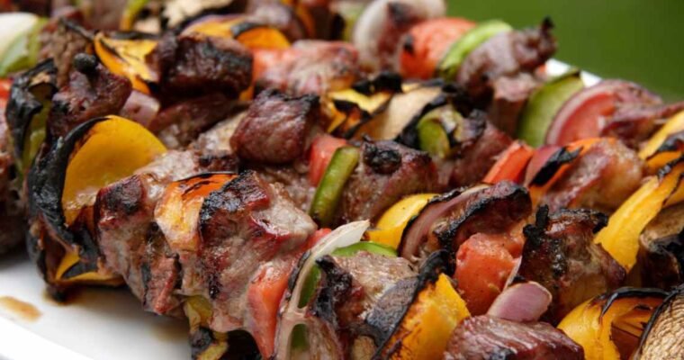 Grilled Balsamic Steak Kabobs