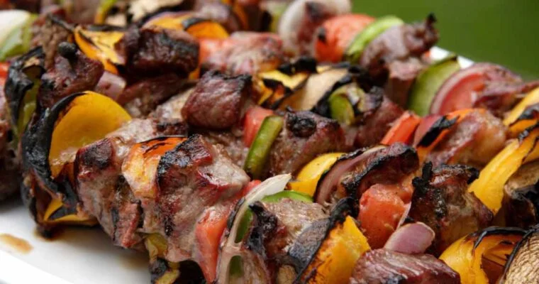 Grilled Balsamic Steak Kabobs