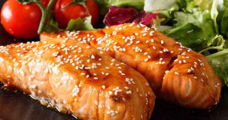 Sesame Salmon Chopped Salad