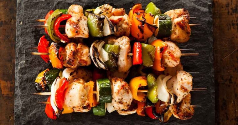 Chicken and Vegetable Kabobs
