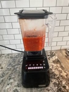 tomato soup in blender