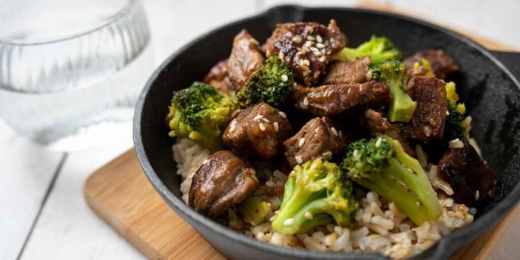 beef and broccoli bowl