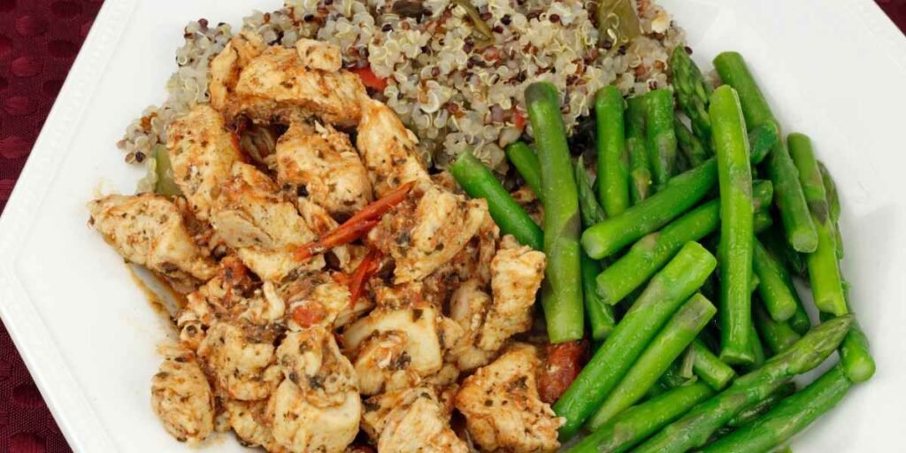 Greek chicken and quinoa