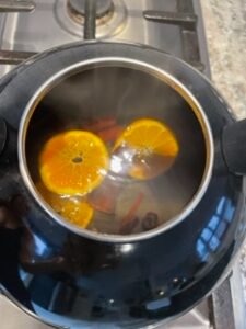 cinnamon and orange tea