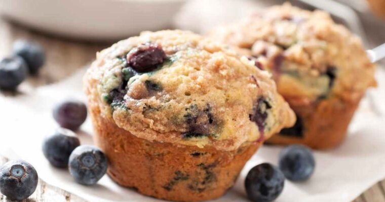 Blueberry Cottage Cheese Muffins