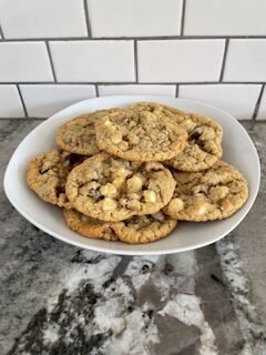 dark and white chocolate cookies