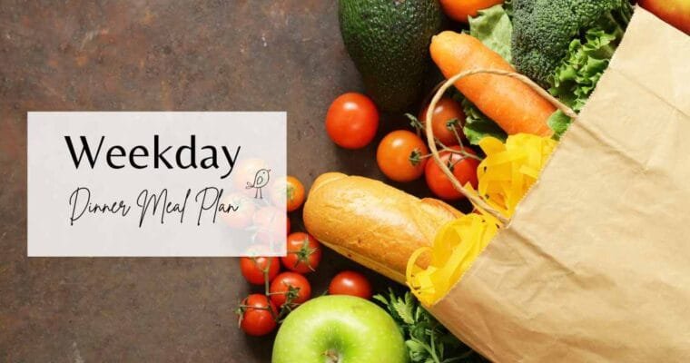 Weekday Dinner Meal Plan