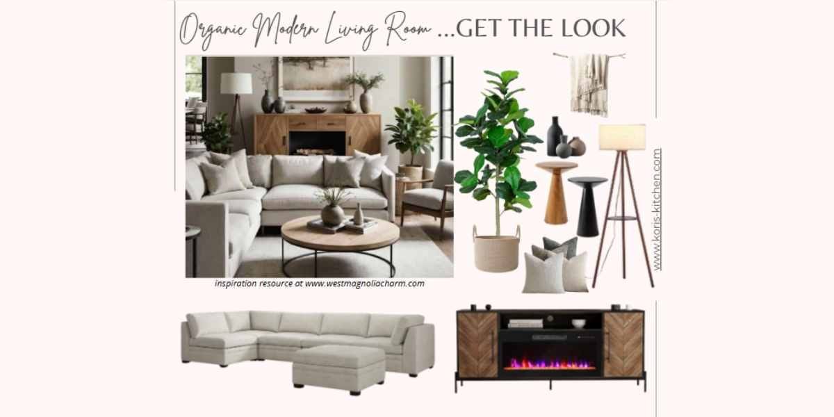 Organic Modern Living Room