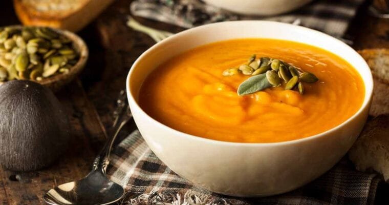 Easy Butternut Squash and Sweet Potato Soup