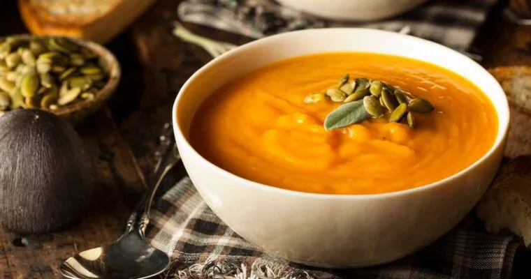 Easy Butternut Squash and Sweet Potato Soup
